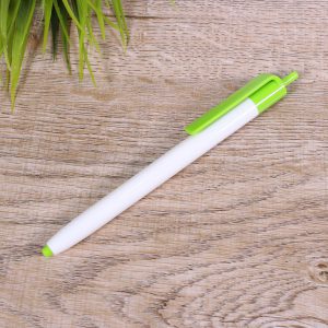 ปากกาพิมพ์โลโก้ สีขาว-เขียว