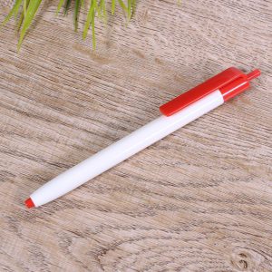 ปากกาพิมพ์โลโก้ สีขาว-แดง